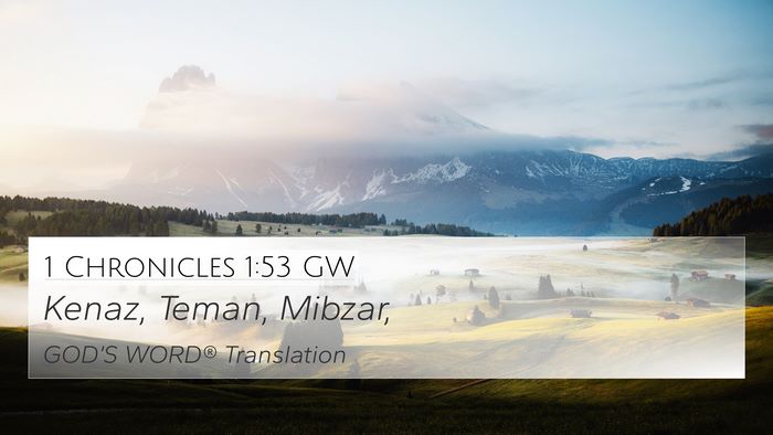1 Chronicles 1:53 GW 4K Wallpaper - Kenaz, Teman, - 4K Wallpaper Bible Verse