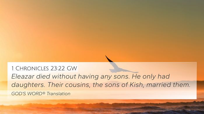 1 Chronicles 23:22 GW 4K Wallpaper - Eleazar died without having any sons. He only had - 4K Wallpaper Bible Verse