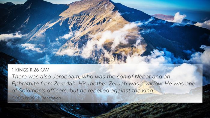 1 Kings 11:26 GW Bible Verse Image