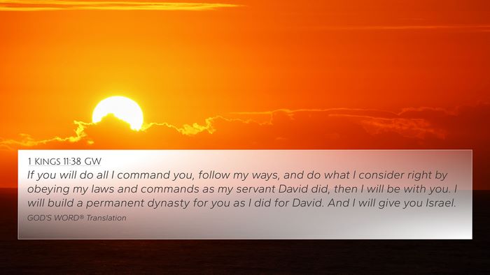 1 Kings 11:38 GW Bible Verse Image