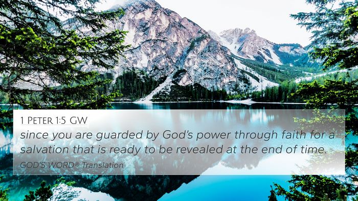 1 Peter 1:5 GW Bible Verse Image