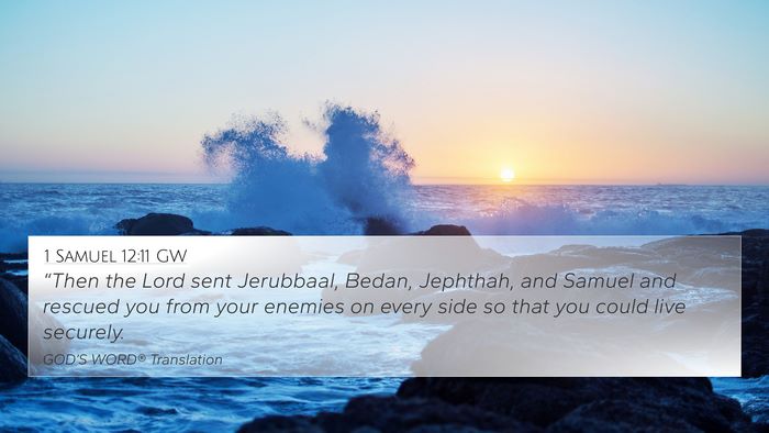 1 Samuel 12:11 GW Bible Verse Image