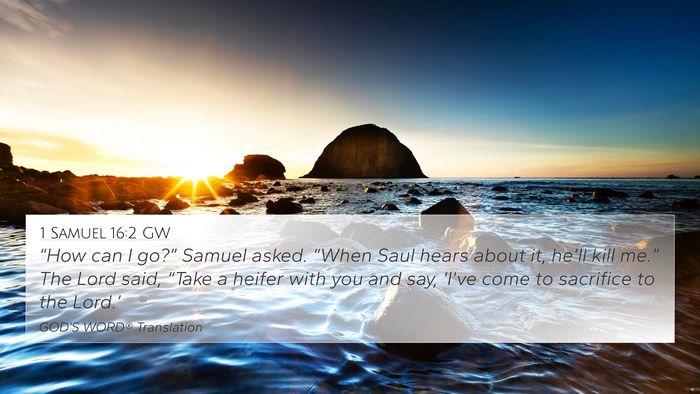 1 Samuel 16:2 GW Bible Verse Image