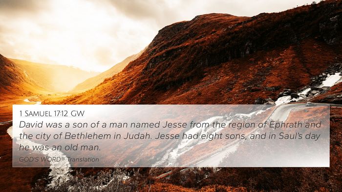 1 Samuel 17:12 GW Bible Verse Image