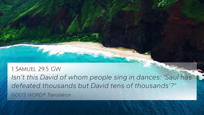 1 Samuel 29:5 GW Bible Verse Image