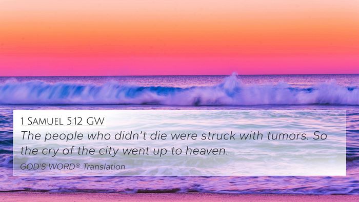 1 Samuel 5:12 GW Bible Verse Image