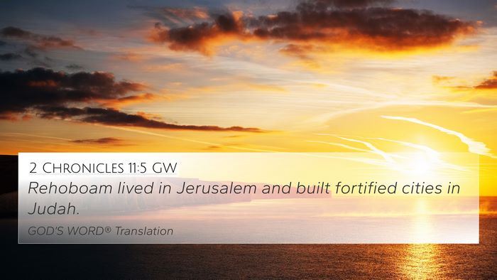 2 Chronicles 11:5 GW Bible Verse Image
