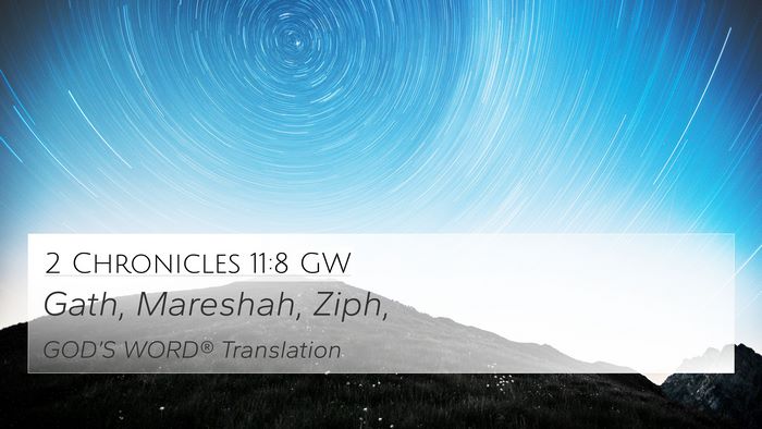 2 Chronicles 11:8 GW 4K Wallpaper - Gath, Mareshah, - 4K Wallpaper Bible Verse