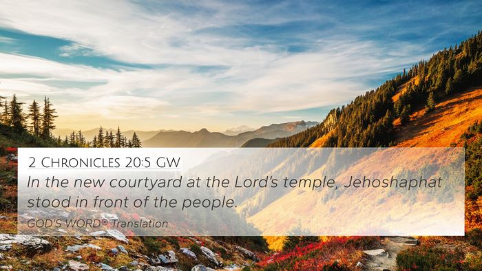 2 Chronicles 20:5 GW Bible Verse Image