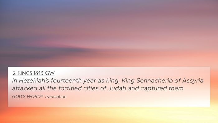 2 Kings 18:13 GW Bible Verse Image