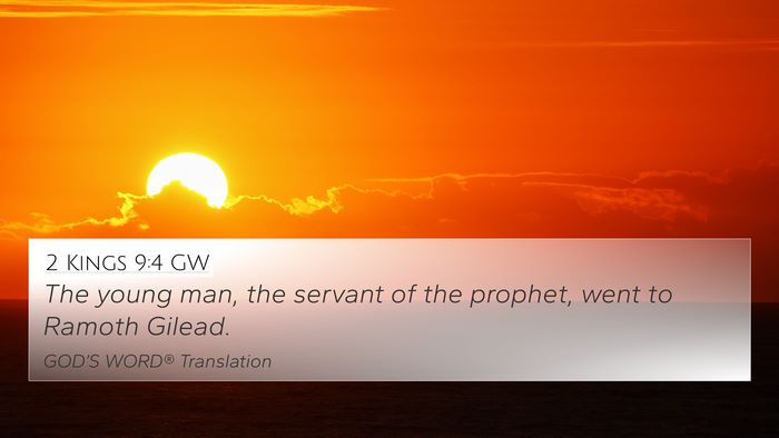 2 Kings 9:4 GW 4K Wallpaper - The young man, the servant of the prophet, went - 4K Wallpaper Bible Verse