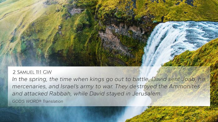 2 Samuel 11:1 GW Bible Verse Image