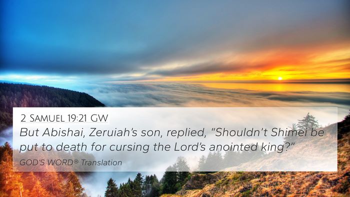 2 Samuel 19:21 GW Bible Verse Image