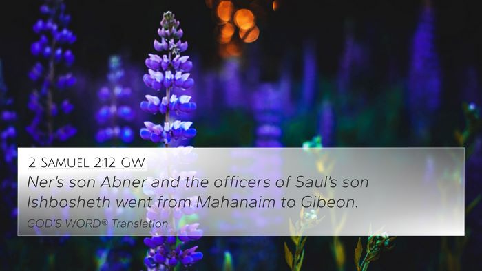 2 Samuel 2:12 GW Bible Verse Image
