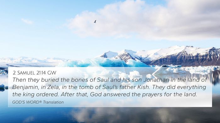2 Samuel 21:14 GW Bible Verse Image
