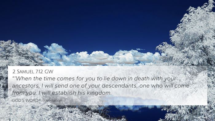 2 Samuel 7:12 GW Bible Verse Image