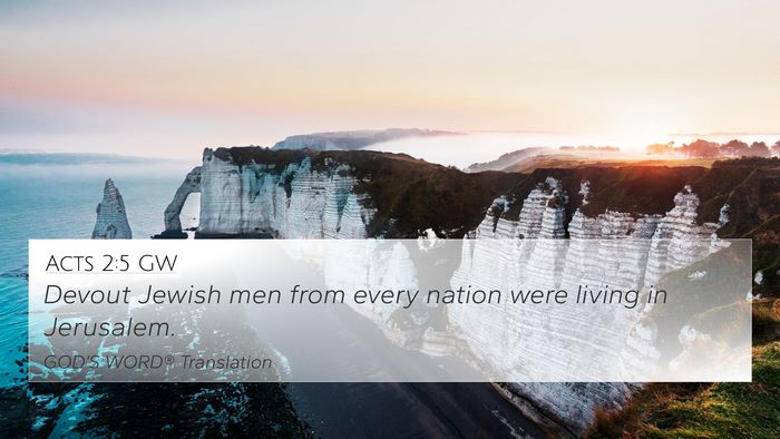 Acts 2:5 GW Bible Verse Image
