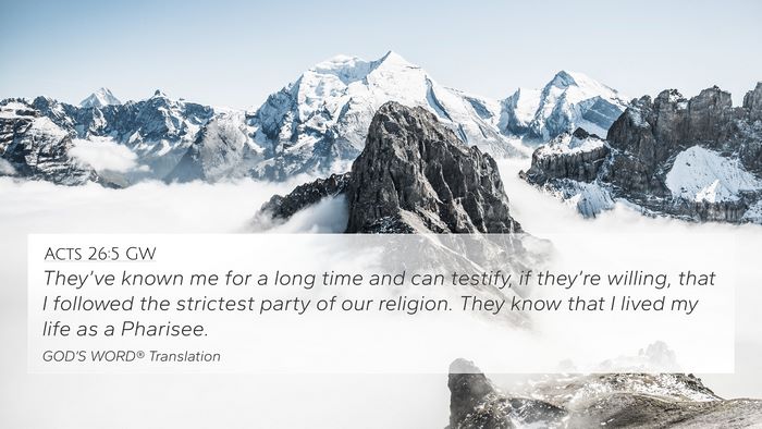 Acts 26:5 GW 4K Wallpaper - They’ve known me for a long time and can - 4K Wallpaper Bible Verse