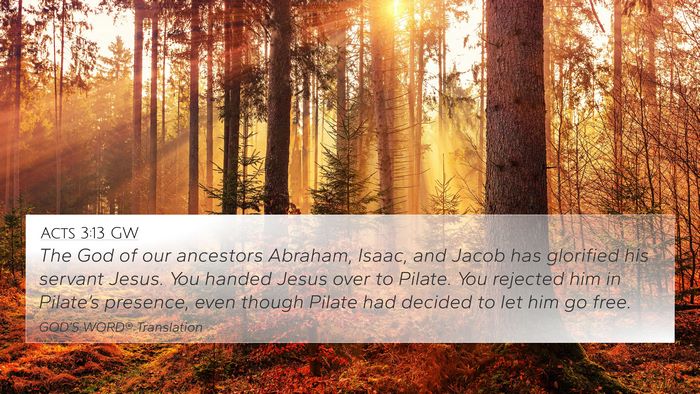 Acts 3:13 GW Bible Verse Image