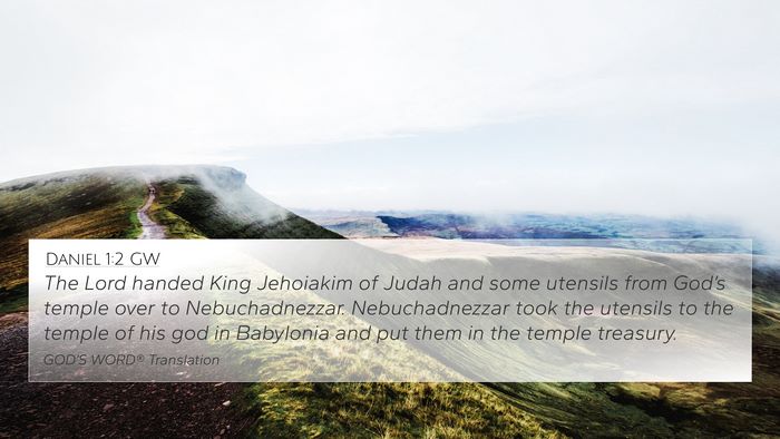 Daniel 1:2 GW Bible Verse Image