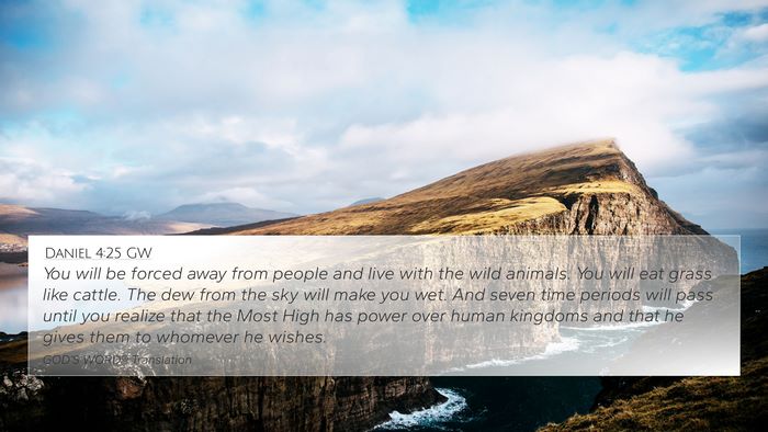 Daniel 4:25 GW Bible Verse Image