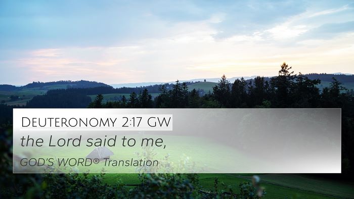 Deuteronomy 2:17 GW 4K Wallpaper - the Lord said to - 4K Wallpaper Bible Verse