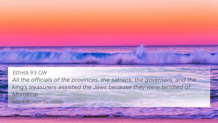 Esther 9:3 GW Bible Verse Image