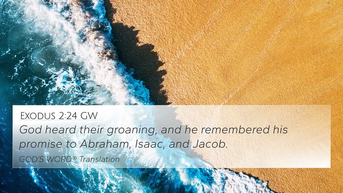 Exodus 2:24 GW Bible Verse Image