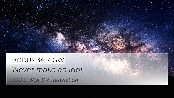Exodus 34:17 GW Bible Verse Image
