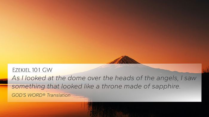 Ezekiel 10:1 GW Bible Verse Image