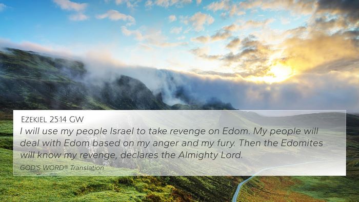 Ezekiel 25:14 GW Bible Verse Image