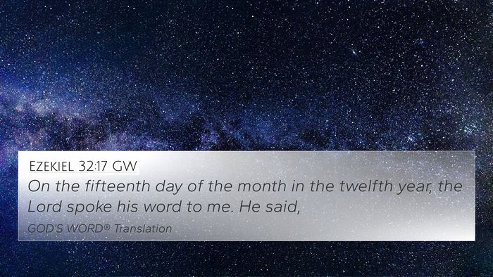 Ezekiel 32:17 GW Bible Verse Image