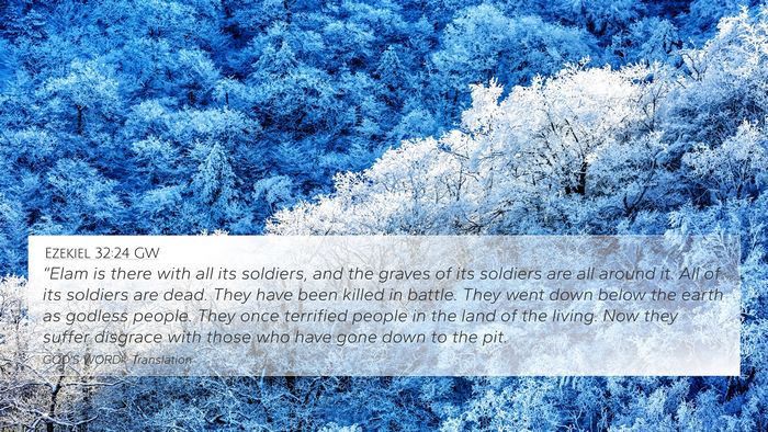 Ezekiel 32:24 GW Bible Verse Image