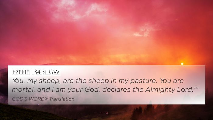 Ezekiel 34:31 GW Bible Verse Image