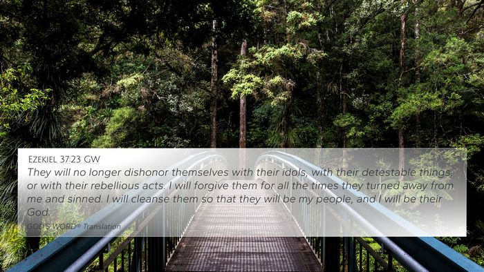 Ezekiel 37:23 GW Bible Verse Image