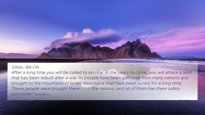 Ezekiel 38:8 GW Bible Verse Image