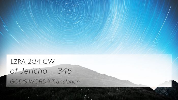 Ezra 2:34 GW Bible Verse Image