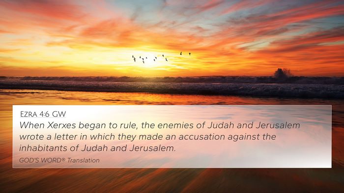 Ezra 4:6 GW Bible Verse Image