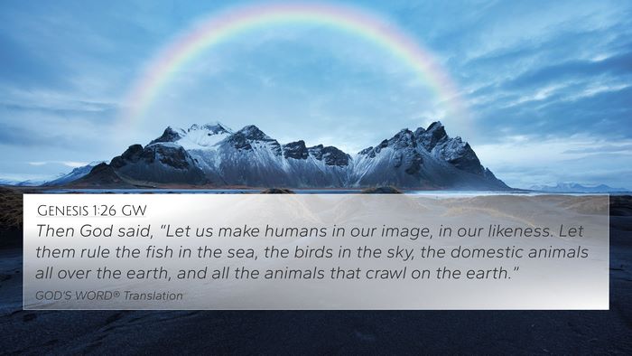 Genesis 1:26 GW Bible Verse Image