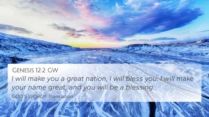 Genesis 12:2 GW Bible Verse Image