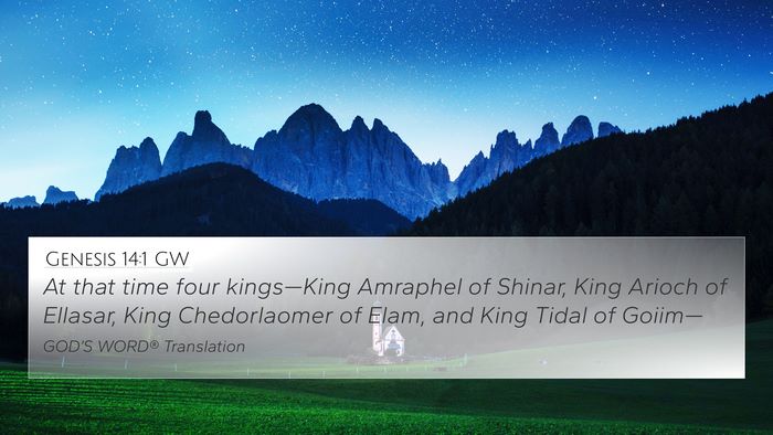 Genesis 14:1 GW 4K Wallpaper - At that time four kings—King Amraphel of - 4K Wallpaper Bible Verse