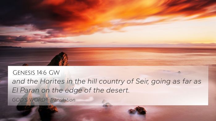 Genesis 14:6 GW Bible Verse Image