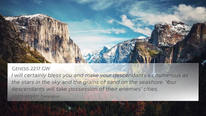 Genesis 22:17 GW Bible Verse Image