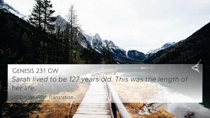 Genesis 23:1 GW 4K Wallpaper - Sarah lived to be 127 years old. This was the - 4K Wallpaper Bible Verse