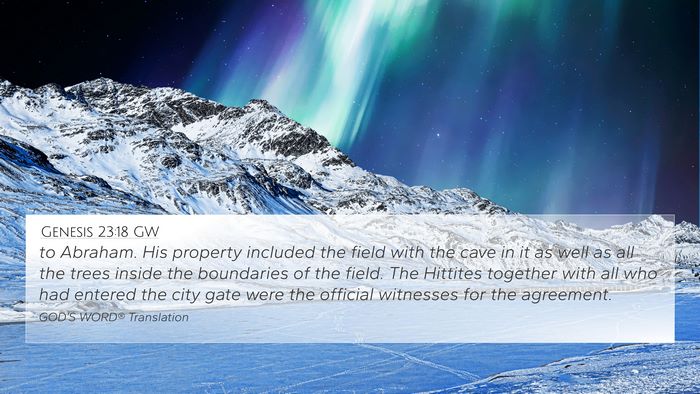 Genesis 23:18 GW Bible Verse Image