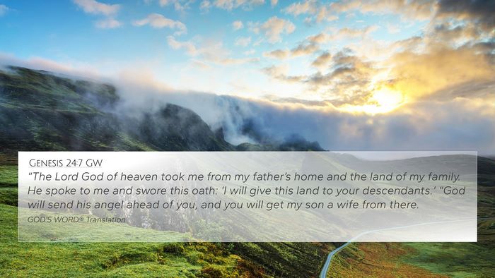 Genesis 24:7 GW Bible Verse Image