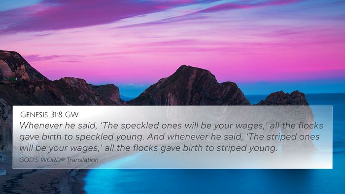 Genesis 31:8 GW Bible Verse Image