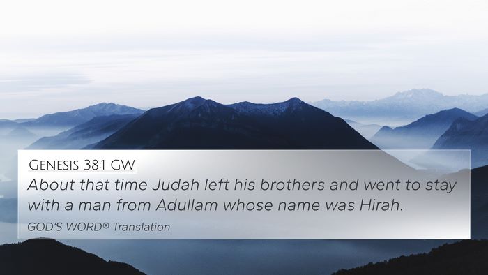 Genesis 38:1 GW 4K Wallpaper - About that time Judah left his brothers and went - 4K Wallpaper Bible Verse