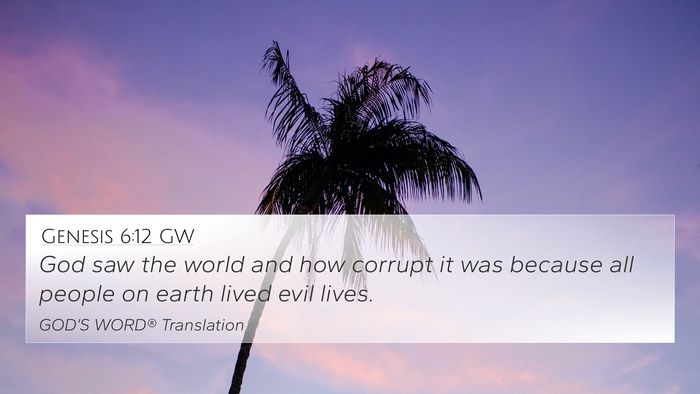 Genesis 6:12 GW Bible Verse Image