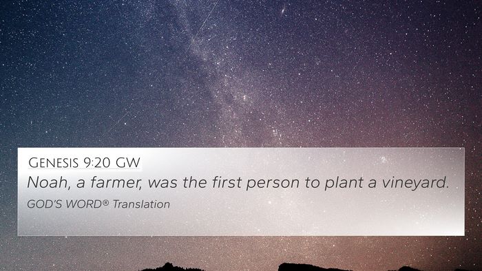 Genesis 9:20 GW Bible Verse Image